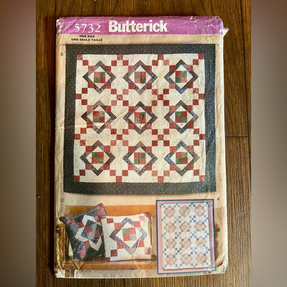 Vintage Butterick 5732 Quilting Pattern
